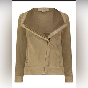 MARRAKECH - Anthropologie Moto Jacket Kellie Suede French Terry